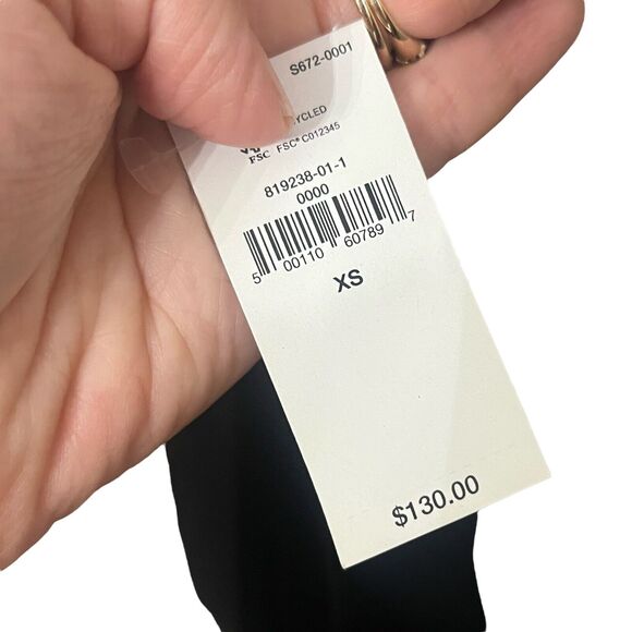 Banana Republic Velvet Jumpsuit Black Wide Leg Party Holiday Classic Ruched - Picture 8 of 10